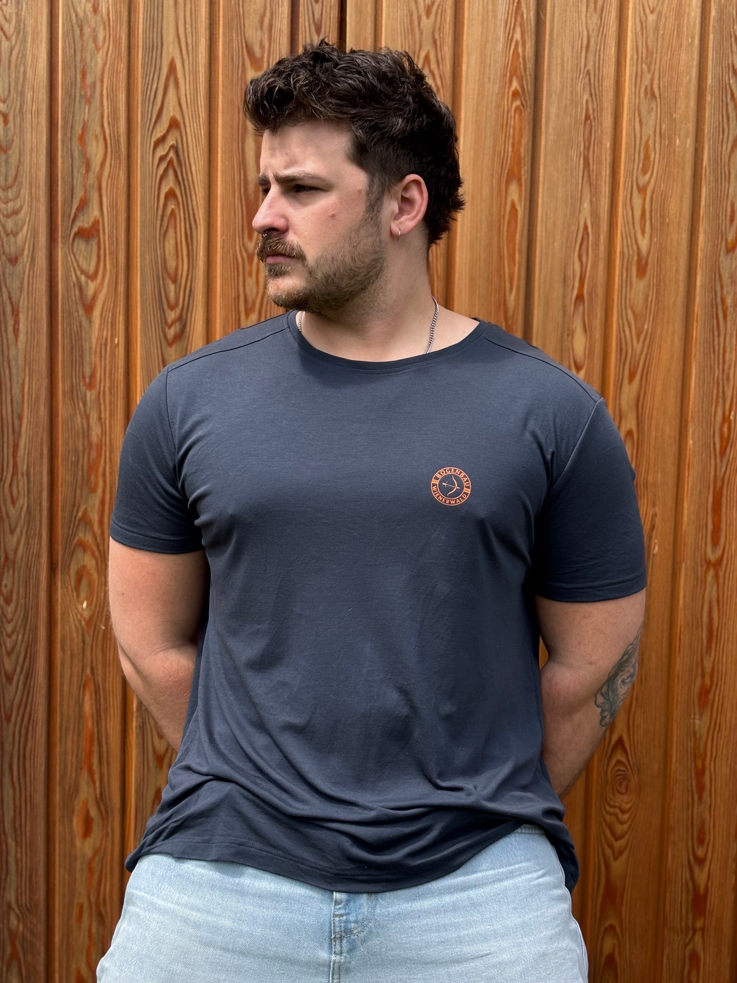 Wood Fashion Herren Rundhals-Shirt