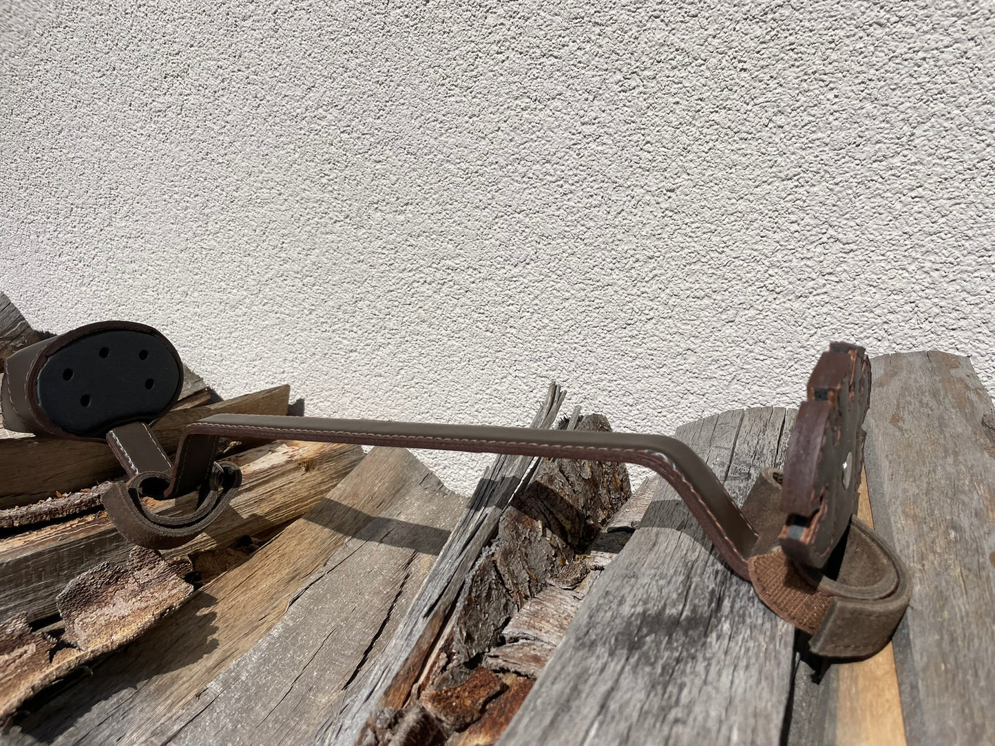 Bogenköcher braun Leder einteilig